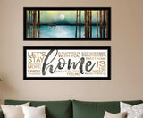 Set Of Two Love or Home 1 Black Framed Print Wall Art - Homeroots - Flyclothing LLC