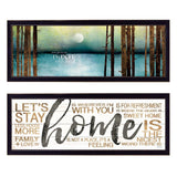 Set Of Two Love or Home 2 Black Framed Print Wall Art - Homeroots - Flyclothing LLC