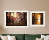 Set Of Two Natures Reflections 1 White Framed Print Wall Art - Homeroots - Flyclothing LLC