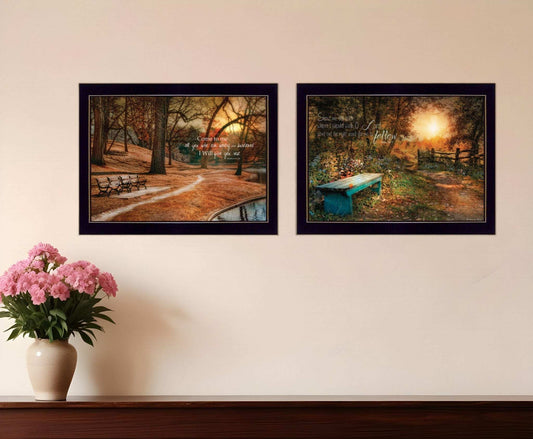 Set Of Two Resting Places 2 Black Framed Print Wall Art - Homeroots - Flyclothing LLC