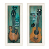 Set Of Two Tune my Heart and I will Sing 1 White Framed Print Wall Art - Homeroots - Flyclothing LLC