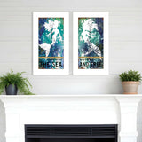Set Of Two Under The Sea 1 White Framed Print Wall Art - Homeroots - Flyclothing LLC