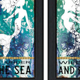 Set Of Two Under The Sea 2 Black Framed Print Wall Art - Homeroots - Flyclothing LLC
