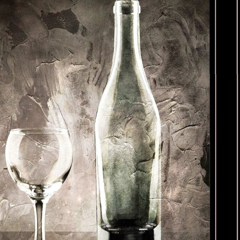 Set Of Two Moody Gray Glassware Still Life 3 Black Framed Print Kitchen Wall Art - Homeroots - Flyclothing LLC