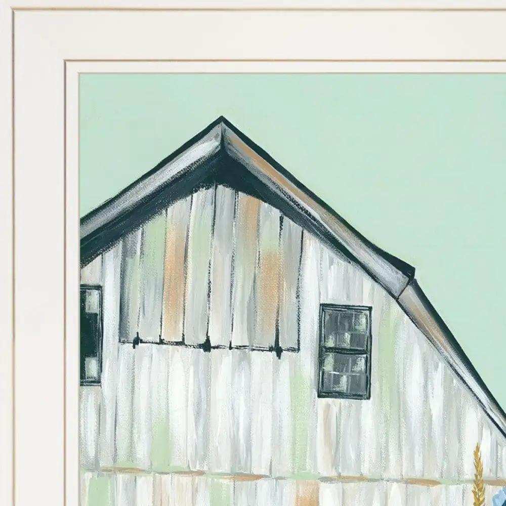 Set Of Two Floral Field 1 White Framed Print Wall Art - Homeroots - Flyclothing LLC