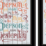 Set Of Two The Only Person 2 Black Framed Print Wall Art - Homeroots - Flyclothing LLC