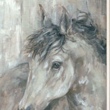 Set Of Two TRUE Spirit Horses 1 White Framed Print Wall Art - Homeroots - Flyclothing LLC