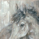 Set Of Two TRUE Spirit Horses 1 White Framed Print Wall Art - Homeroots - Flyclothing LLC