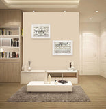 Set Of Two Family Values 1 White Framed Print Wall Art - Homeroots - Flyclothing LLC