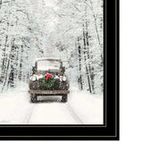 Set Of Two Antique Christmas 2 Black Framed Print Wall Art - Homeroots - Flyclothing LLC