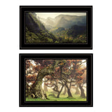 Set Of Two The Land of Hobbits 2 Black Framed Print Wall Art - Homeroots - Flyclothing LLC