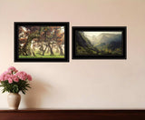 Set Of Two The Land of Hobbits 2 Black Framed Print Wall Art - Homeroots - Flyclothing LLC