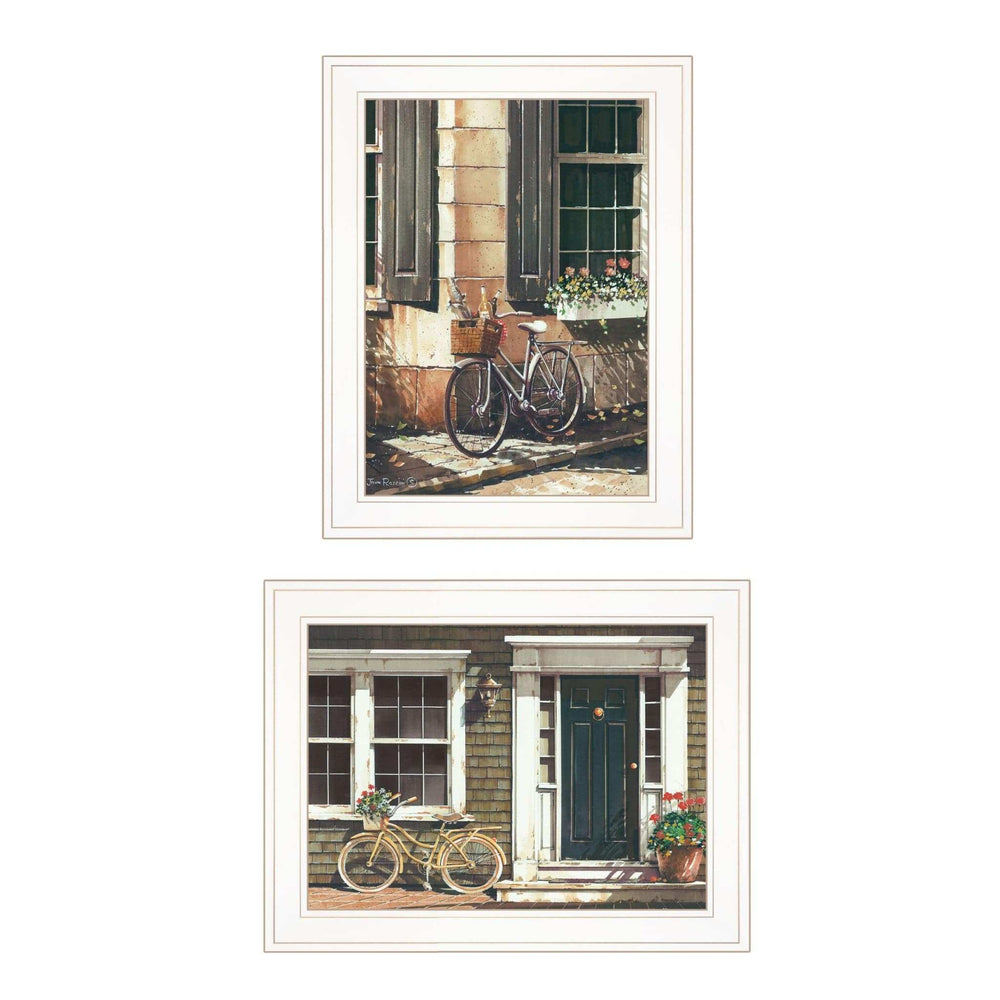 Set Of Two A Picnic Getaway 1 White Framed Print Wall Art - Homeroots - Flyclothing LLC