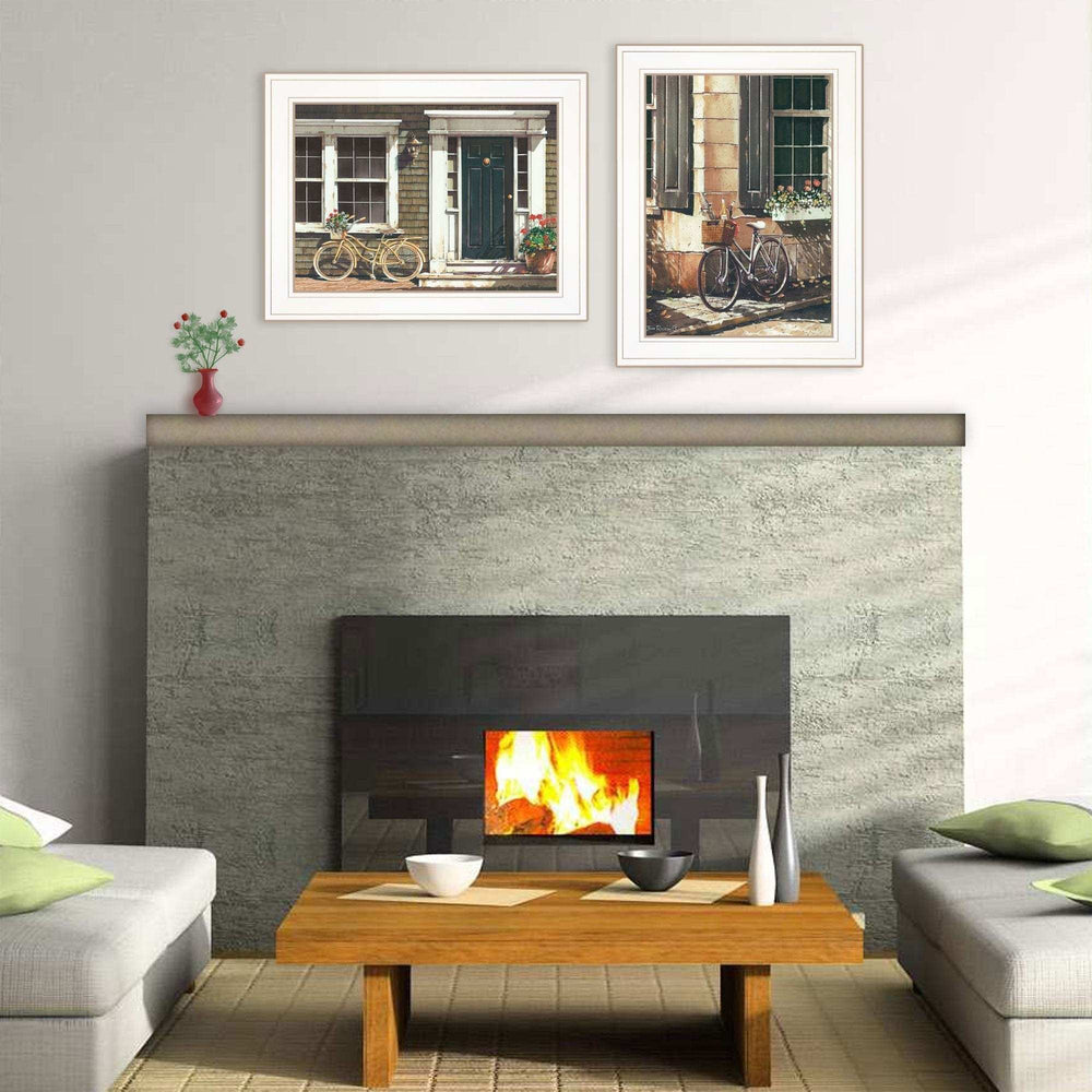 Set Of Two A Picnic Getaway 1 White Framed Print Wall Art - Homeroots - Flyclothing LLC