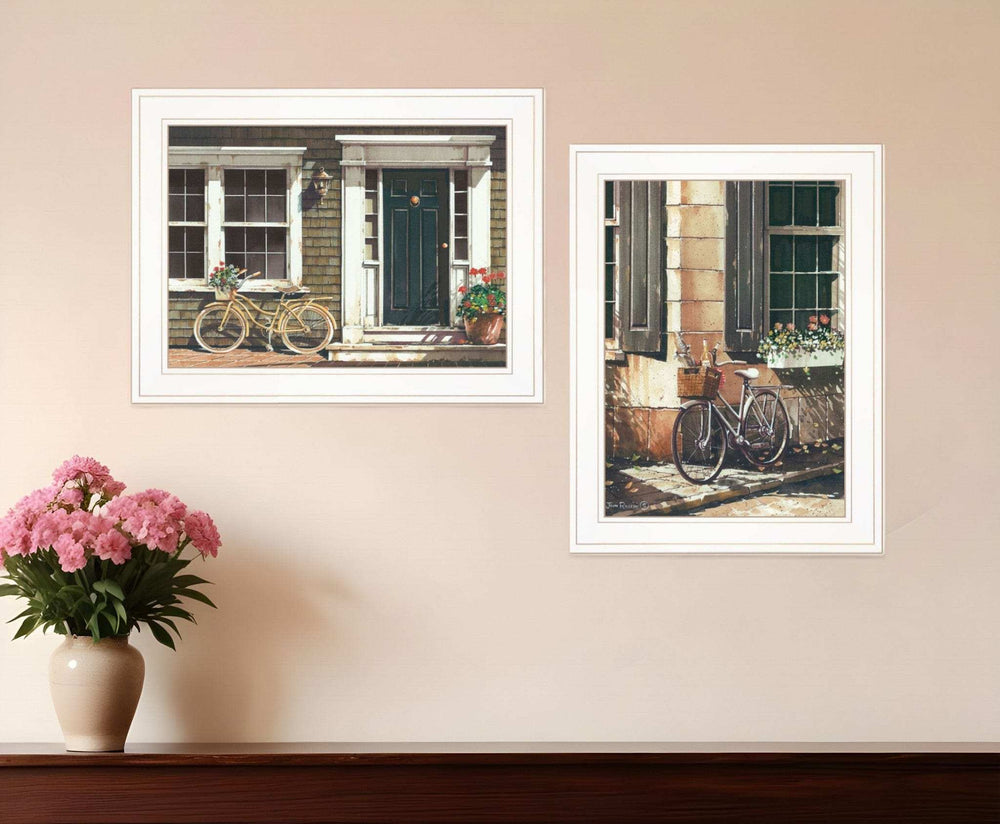 Set Of Two A Picnic Getaway 1 White Framed Print Wall Art - Homeroots - Flyclothing LLC