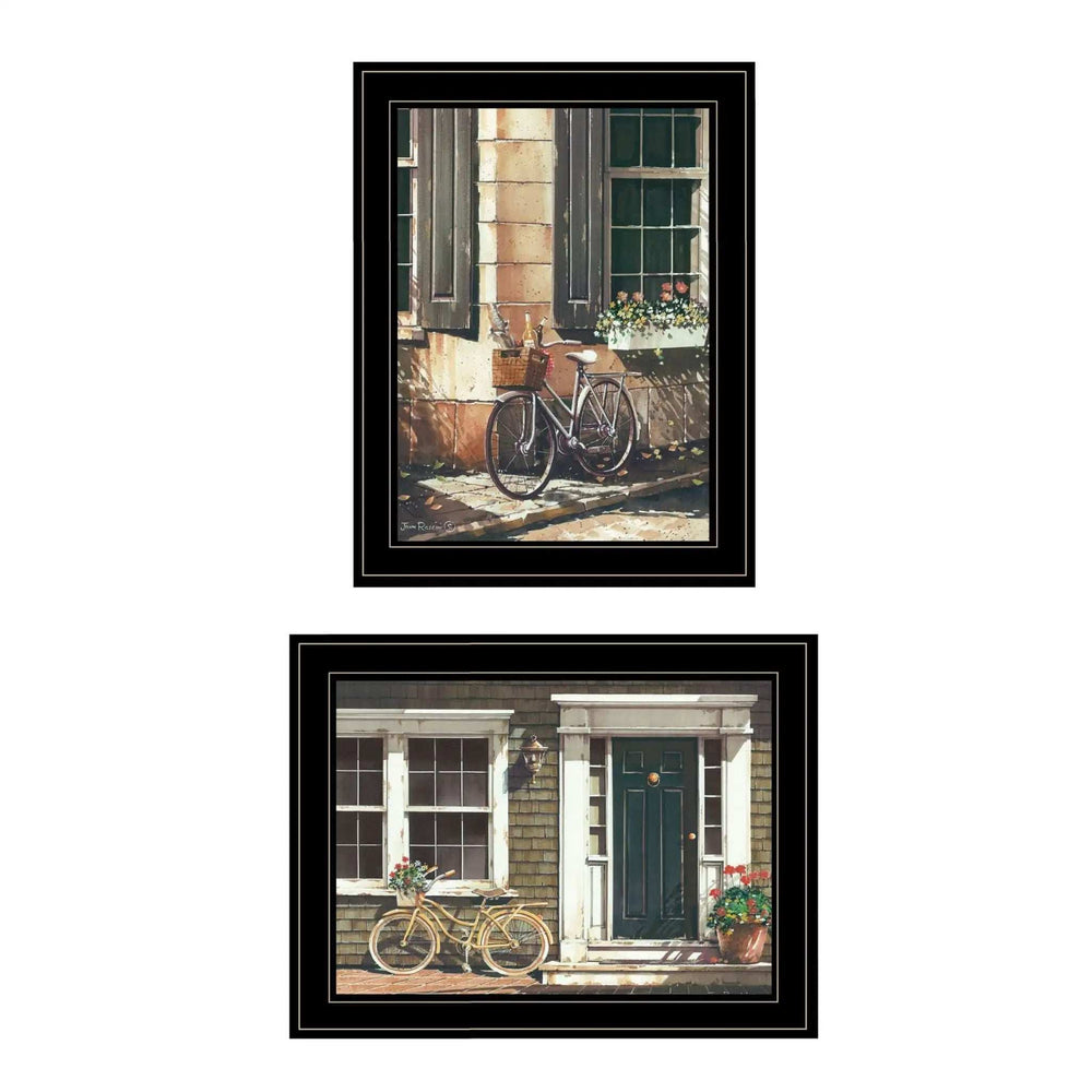 Set Of Two A Picnic Getaway 2 Black Framed Print Wall Art - Homeroots - Flyclothing LLC