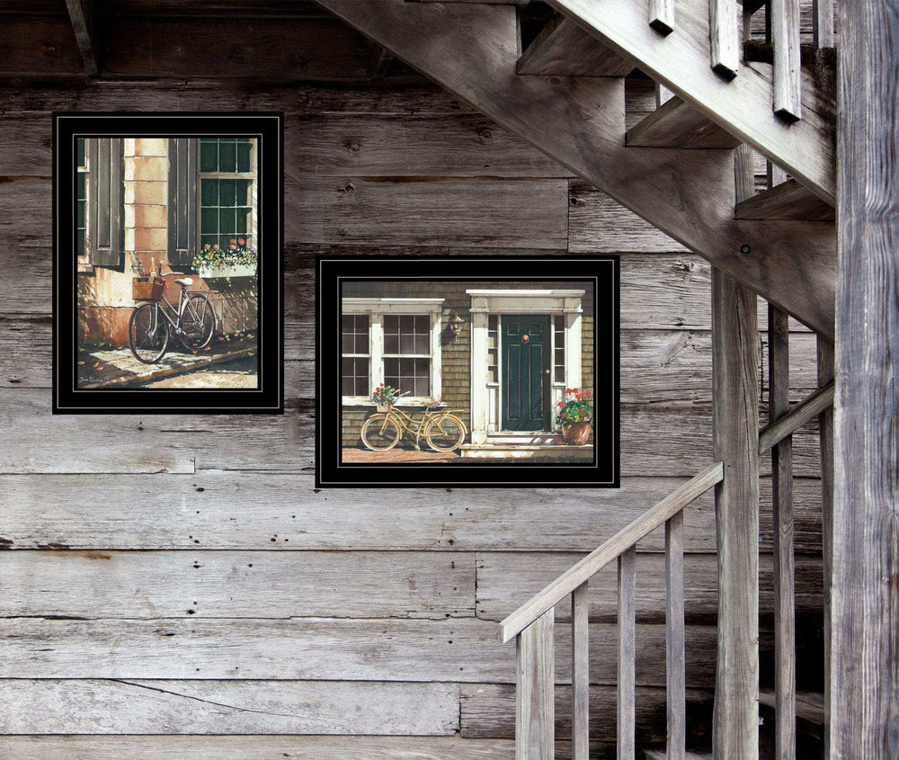 Set Of Two A Picnic Getaway 2 Black Framed Print Wall Art - Homeroots - Flyclothing LLC