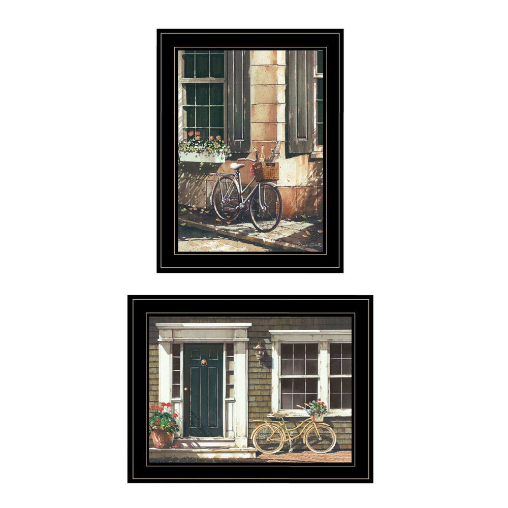 Set Of Two A Picnic Getaway 2 Black Framed Print Wall Art - Homeroots - Flyclothing LLC