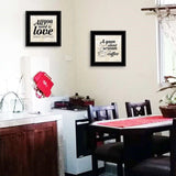 Set Of Two All You Need is Coffee 2 Black Framed Print Wall Art - Homeroots - Flyclothing LLC