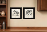 Set Of Two All You Need is Coffee 2 Black Framed Print Wall Art - Homeroots - Flyclothing LLC