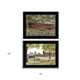 Set Of Two The Spring House 2 Black Framed Print Wall Art - Homeroots - Flyclothing LLC