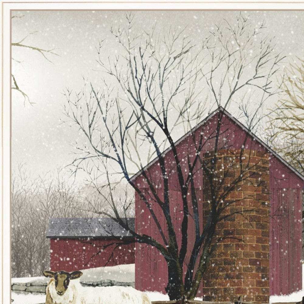 Set Of Two Cold Winter 1 White Framed Print Wall Art - Homeroots - Flyclothing LLC