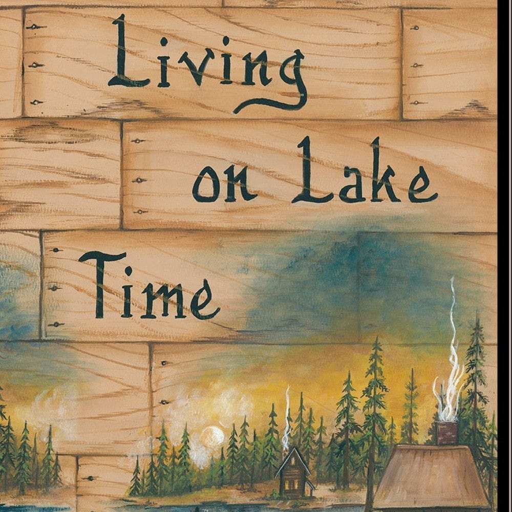 Set Of Two Living on the Lake 2 Black Framed Print Wall Art - Homeroots - Flyclothing LLC