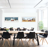 Set Of Two Autumn And Winter White Framed Print Wall Art - Homeroots - Flyclothing LLC