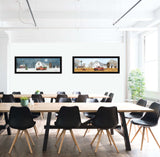 Set Of Two Billy Jacobs Seasonal Autumn or Winter Black Frame Black Framed Print Wall Art - Homeroots - Flyclothing LLC