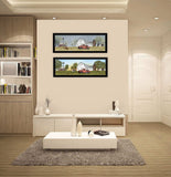 Set Of Two Billy Jacobs Summer or Spring Seasonal Black Frame Black Framed Print Wall Art - Homeroots - Flyclothing LLC