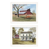 Set Of Two End of Summer 1 White Framed Print Wall Art - Homeroots - Flyclothing LLC