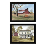 Set Of Two End of Summer 2 Black Framed Print Wall Art - Homeroots - Flyclothing LLC