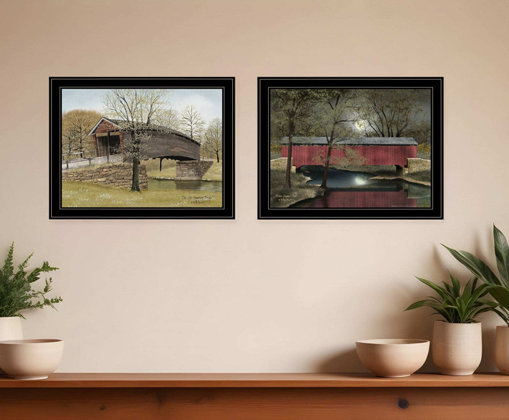 Set Of Two Bridge Collection I 2 Black Framed Print Wall Art - Homeroots - Flyclothing LLC