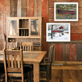 Set Of Two Covered Bridge Collection III White Framed Print Wall Art - Homeroots - Flyclothing LLC