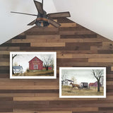 Set Of Two Goin to Market 1 White Framed Print Wall Art - Homeroots - Flyclothing LLC