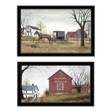 Set Of Two Goin to Market 2 Black Framed Print Wall Art - Homeroots - Flyclothing LLC