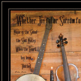 Set Of Two Music or Nevermore 2 Black Framed Print Wall Art - Homeroots - Flyclothing LLC