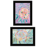 Set Of Two Bloom for Yourself 2 Black Framed Print Wall Art - Homeroots - Flyclothing LLC