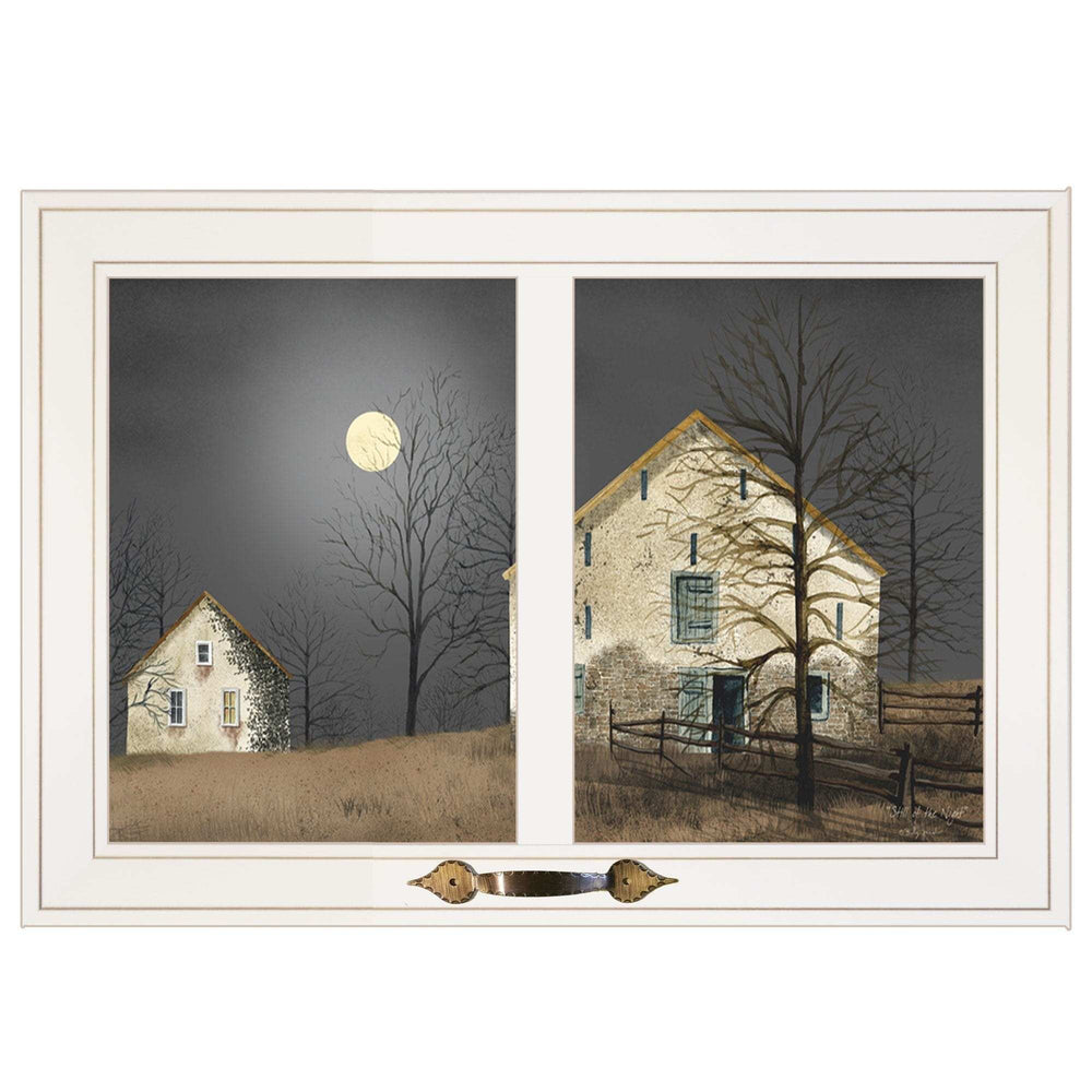 Still of the Night 4 White Framed Print Wall Art - Homeroots - Flyclothing LLC