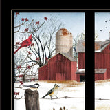 Winter Friends 6 Black Framed Print Wall Art - Homeroots - Flyclothing LLC