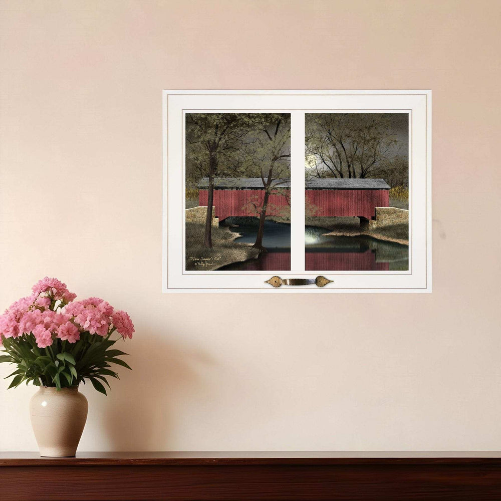 Warm Summers Eve 4 White Framed Print Wall Art - Homeroots - Flyclothing LLC