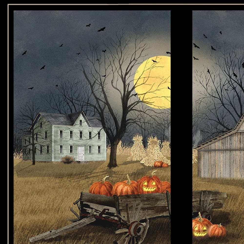 Spooky Harvest Moon 7 Black Framed Print Kitchen Wall Art - Homeroots - Flyclothing LLC