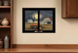 Spooky Harvest Moon 7 Black Framed Print Kitchen Wall Art - Homeroots - Flyclothing LLC