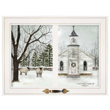 I Heard the Bells on Christmas Day 1 White Framed Print Wall Art - Homeroots - Flyclothing LLC