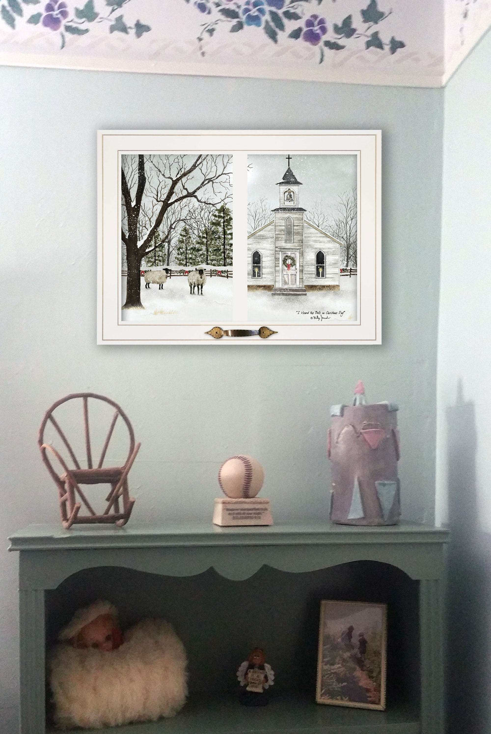 I Heard the Bells on Christmas Day 1 White Framed Print Wall Art - Homeroots - Flyclothing LLC