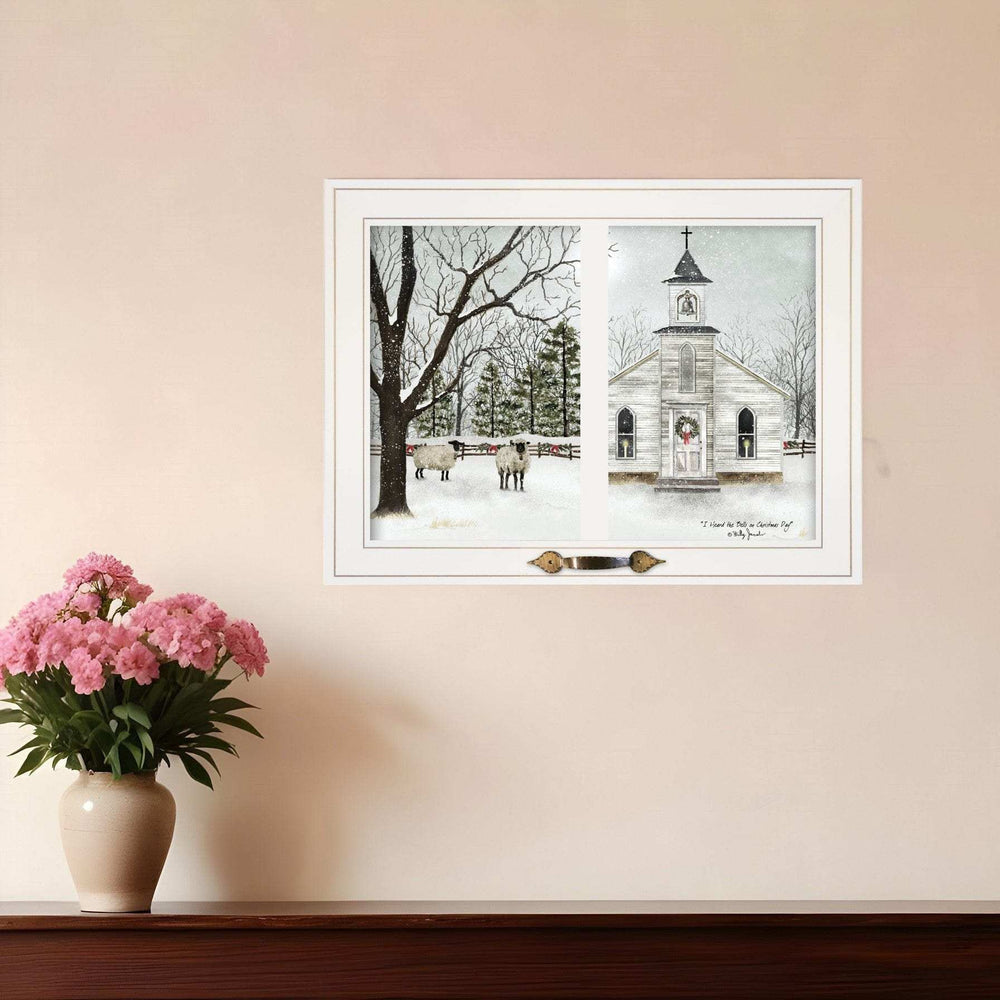 I Heard the Bells on Christmas Day 1 White Framed Print Wall Art - Homeroots - Flyclothing LLC