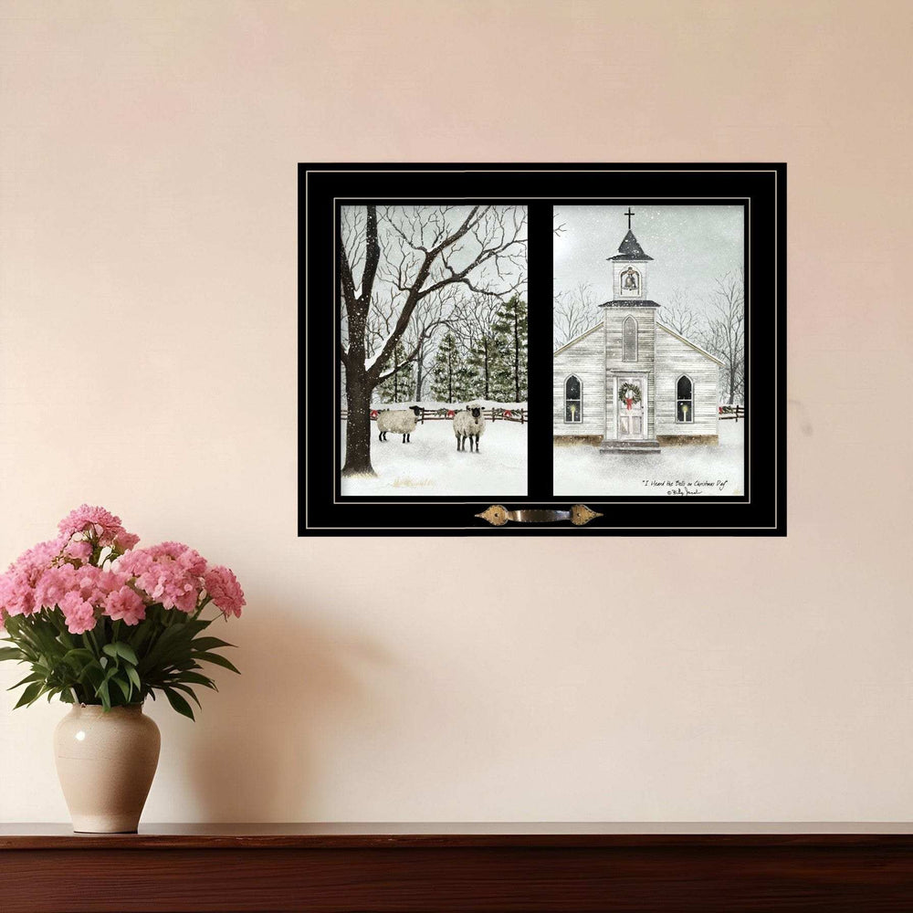 I Heard the Bells on Christmas Day 2 Black Framed Print Wall Art - Homeroots - Flyclothing LLC