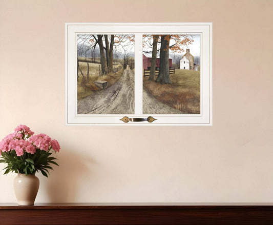 The Road Home 6 White Framed Print Wall Art - Homeroots - Flyclothing LLC