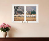 Wool Gathering 2 White Framed Print Wall Art - Homeroots - Flyclothing LLC
