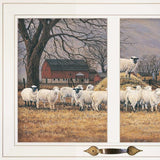 Wool Gathering 2 White Framed Print Wall Art - Homeroots - Flyclothing LLC